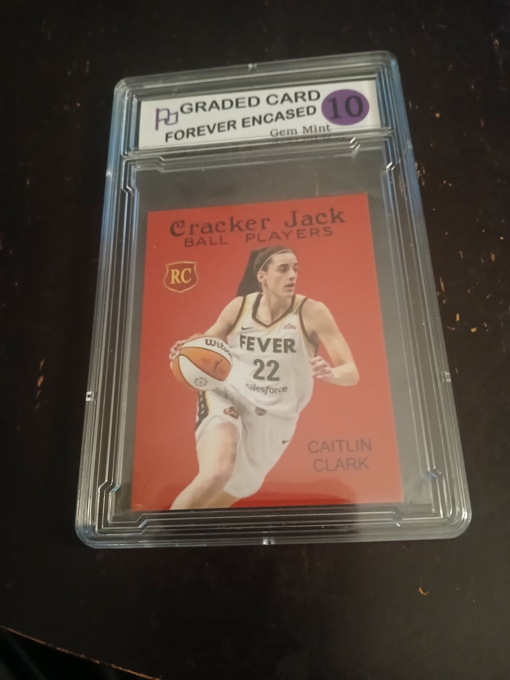 Ball Players Caitlin Clark Mini Rookie Card - Red - Graded